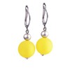 Earring "Mara" Light Folding Lever Back with a Polaris and