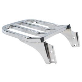 YHMOTO Detachable Sissy Bar Backrest Luggage Rack Fits for Harley Sportster XL 883 1200 2004-2023 (Chrome)