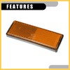 REPAIROCK 4pcs 3.46"x1.26" Universal Reflector - Rectangle Motorcycle Bike Safety