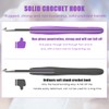 FOCCTS Crochet Hooks Set, 12 Pcs Full Size Crochet Hook,