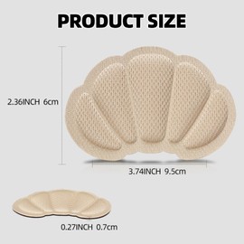 Heel Grips Cushions Inserts,Heel Pads for Loose Shoe Too Big Men Women, Improved Shoe Fit and Comfort, Prevent Heel Slipping, Rubbing, Blisters, Foot Pain. (3Pair Color Mixing)