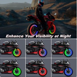 Tire Valve Light, Tire Valve Cap Lights, Glow in The Dark LED Tire Valve Lights, LED Colorful Wheel Lights, Waterproof Flash Light Tire Valve Cap Lamp for Car Truck Motorcycle Bike Lights (4 PCS)