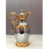 1L Pewter Gray Golden Stainless Steel Arabic Style Vacuum Coffee
