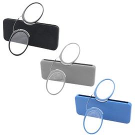 COVESATO Mini Armless Reading Glasses for Men Women Slim Thin Clip on Nose Readers with Small Portable Case(3 Pairs,1.00)