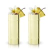 Viski Gold - Vasos de bambú para cócteles, 14 onzas