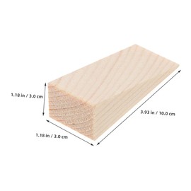 DOITOOL 6pcs Non Slip Triangle Wooden Door Stopper Wedge Wood Block for Security Versatile Use Homes and Offices Reliable Outdoor Door Stop Accessories
