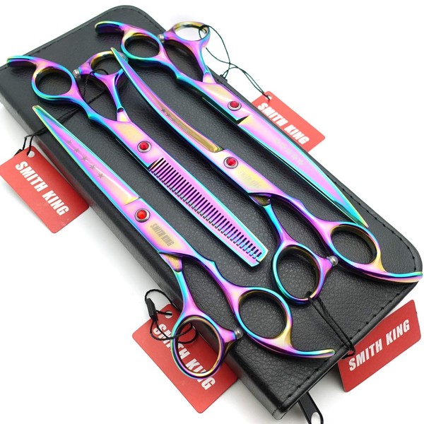 7 Inch Dog Grooming Scissors Set Dog Straight Scissors Thinning