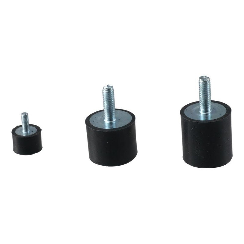 SHUATI Vibration Damping Mounts,4Pcs M4 M6 M8 Thread Rubber Mounts,Practical