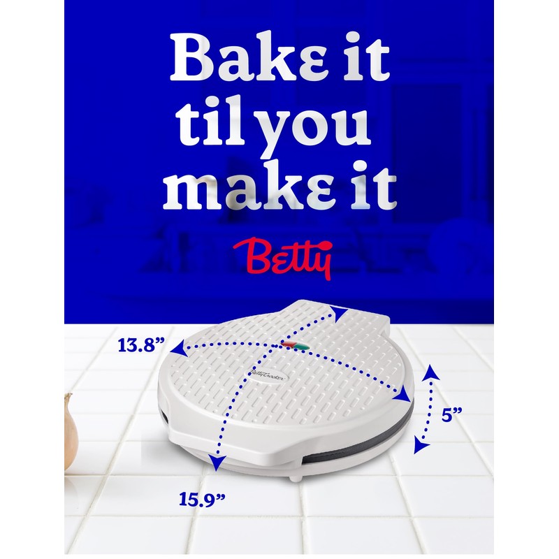 Betty Crocker Pizza Maker Plus, 12" Indoor Electric Grill, Nonstick