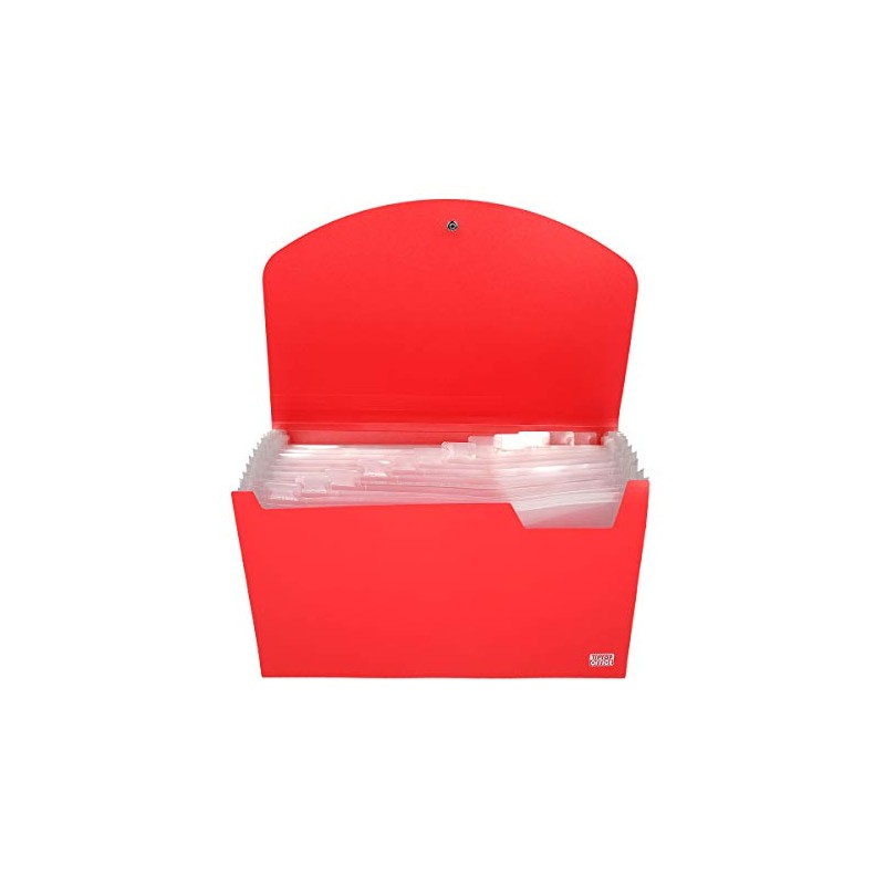 TTO Expanding File with 12 Compartments and Elastic Closure PP