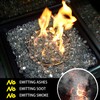 RUOJAS 10 Pounds Crystal Clear Fire Glass Beads 3/4 Inch