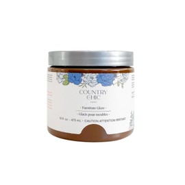 Furniture Glaze - Antique Patina Special Effects Glaze for Chalk Style Furniture Paint, Eco-Friendly Wood Stain, 6 Color Choices - Tiger's Eye [Red Brown] - Pint (16 oz)