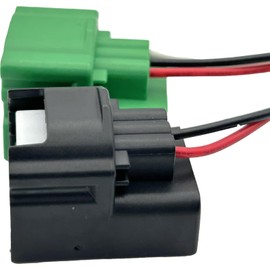 AUOSTMO 2PCS Black Copper Connector Harness Plug - Compatible with Camshaft and Crankshaft Position Sensors for Nissan and Infiniti 23731-6J906