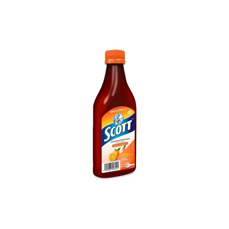 Emulsion De Scott Multivitamínico Aceite Sabor Naranja De 200ml