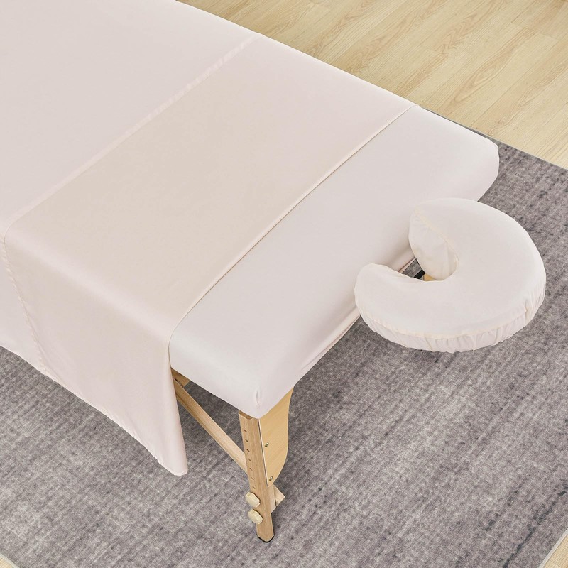 Kesfey 3 Piece Microfiber Massage Sheet Set Including Massage Flat