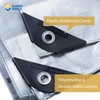 GUARD SHIELD Heavy Duty Tarp 12x16 Feet Silver Multi Purpose