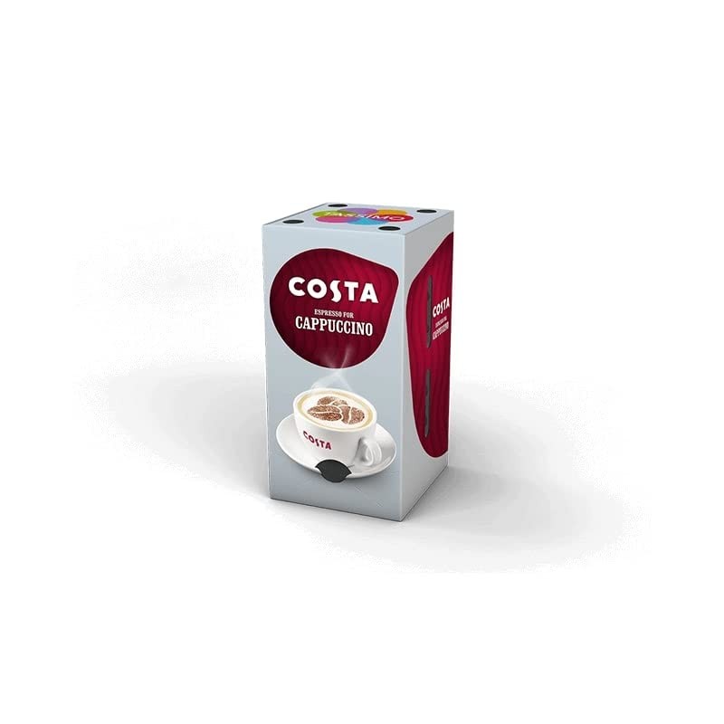 Tassimo Costa Cappuccino Coffee Pods, Pack of 8