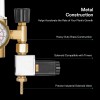 VIVOSUN Hydroponics CO2 Regulator Emitter System w/ Solenoid Valve Flowmeter