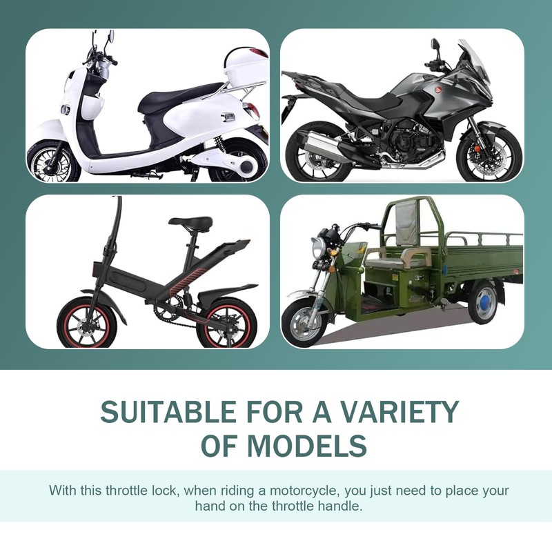 leechio 1 PC Motorcycle Throttle Cruise Control, Universal Throttle Booster,Throttle