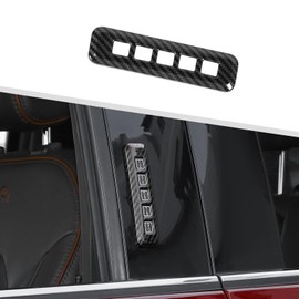 Jimen Compatible with Ford F150 2015-2023, 1 Piece Car Door Code Cover Keyless Entry Number Keypad Trim Sticker (Carbon Fiber)