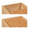 Relaxdays Bamboo Tissue Box (H x W 7.5 x 24 cm x