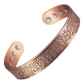 MagVIVACE Pure Copper Bracelet for Men, Magnetic Adjustable Bracelet, Jewelry Gift(CPB-0152)