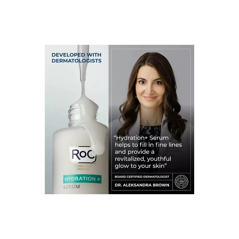 Roc Hydration Serum Suero Hidratante Facial 30 Ml