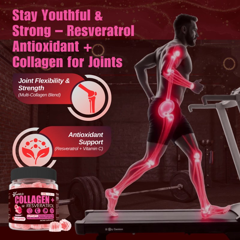 Multi Collagen Gummies Peptides Hydrolyzed Type I, II, III, V,