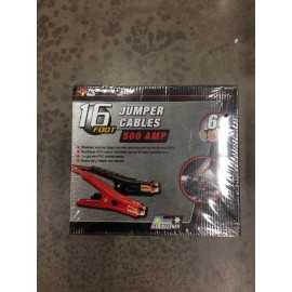 tools Performance Tools W1672 16 Foot Jumper Cables 500amp  Max Capacity  6 Gauge