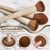 LORYP Makeup Brushes Set Labeled 18 Piece Face and Eye