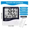 Termómetro Higrómetro Digital Interior Reloj Alarma Htc-2