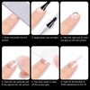 ZJchao 360pcs Frosted Nails Tips Coffin Almond en Forma de