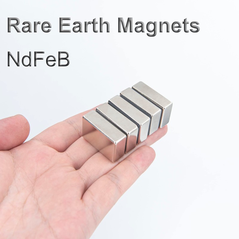 Realth Magnets Magnets Rectangular Neodymium Magnet 28mm*18mm*9mm 5 Pack for