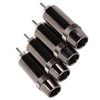 4pcs RCA Sound Plug Silver Plated RCA Male Plug Connector