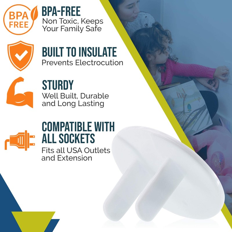 Outlet Covers Baby Proofing (50 Pack) Safe & Secure Electric