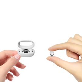 Mini Kopfhörer Bluetooth Kabellos Klein Unsichtbar In Ear Wireless Mini Kopfhörer Earbuds für Kleine Ohren Drahtlos Schnurlos Ohrhörer Ohrstöpsel Earphones versteckt im Ohr Kopfhoerer ohne Kabel