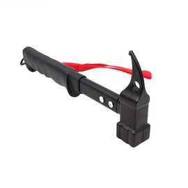 ZONADAH Outdoor Camping Hiking Hammer Mallet Puller for Tent Pegs Stakes Black 32cm Non-slip Head Design with holding strap and bag
