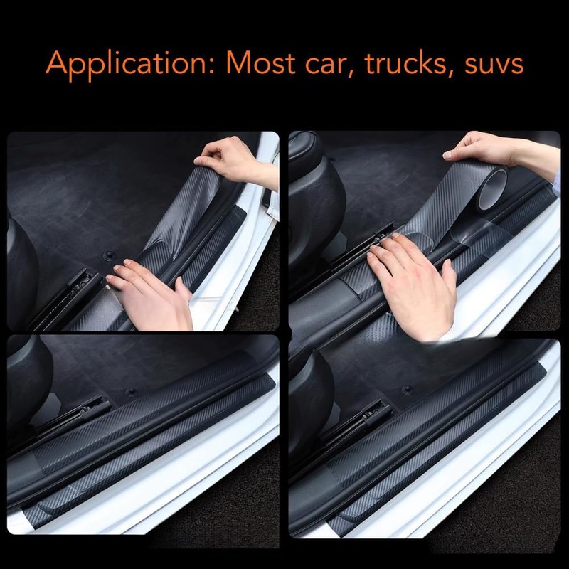 Keenso Protector de Borde de Puerta de Coche, Película Protectora
