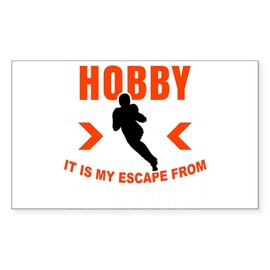 CafePress Football Gift Football Team County League Sticker Rectangle Bumper Sticker Car Decal