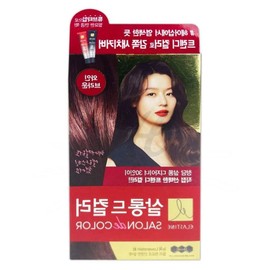 Elastine Salon Color Hair Dye Wine Brown Gray Gray Cover Treatment Nutrition / 엘라스틴 살롱컬러 염색약 와인브라운 새치커버 트리트먼트 영양