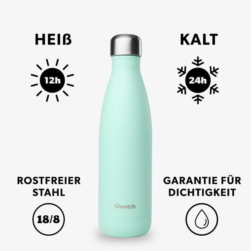 Qwetch QD3102 Stainless Steel Thermos/Vacuum Flask 300 ml + 1
