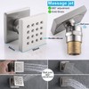 HOMEDEC Shower Jet Body Massage Wall Side Sprayer Square Brass