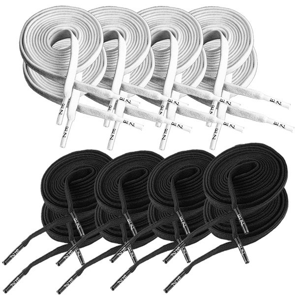 ChromaCast Unisex's Ez Elastic Laces Stretch Shoe Stretchable Sneaker, Black