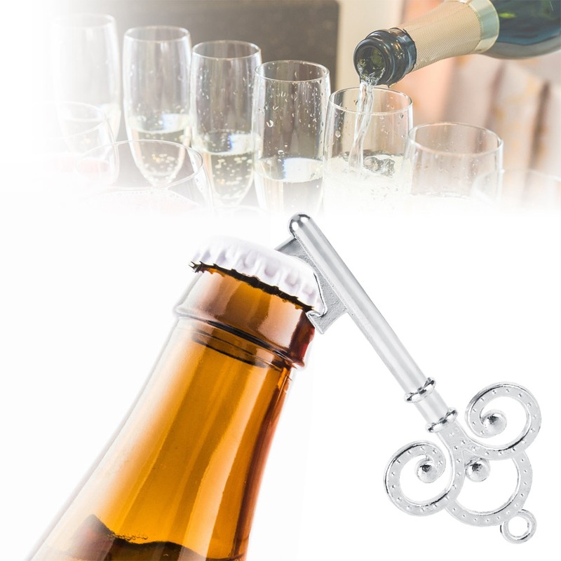 50Pcs Vintage Zinc Alloy Key Shape Bottle Opener Opening Tools