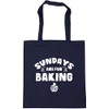 Hippowarehouse Sundays Are For Baking Tote Shopping Gym Beach Bag