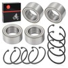 Front Rear Wheel Bearings 44x72x33mm & Ring Clip Compatible with