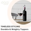 OGGI Bottle Stopper Set of 2 - Stainless Steel Wine
