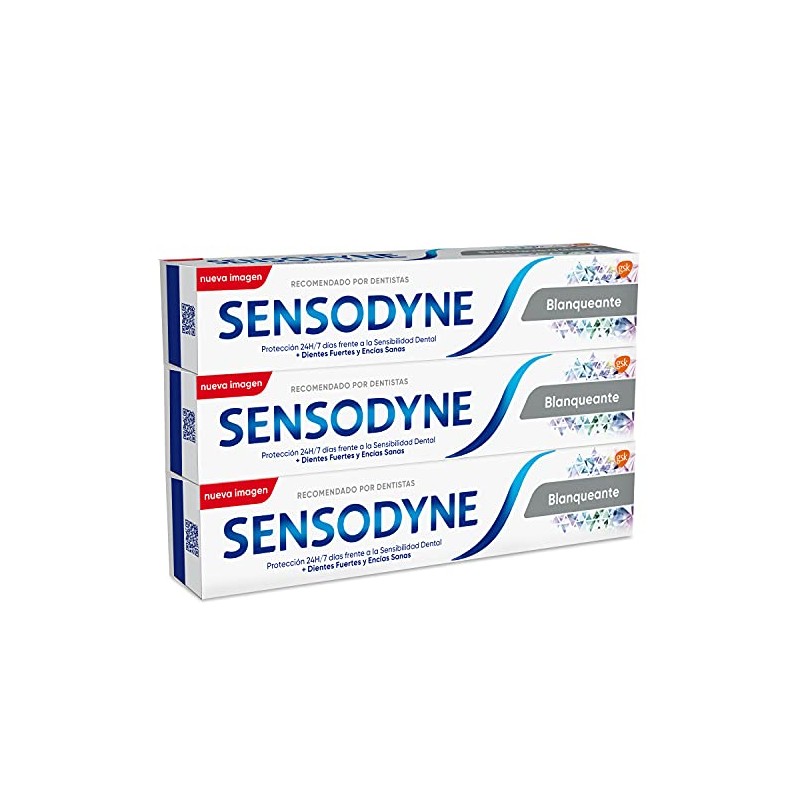 Sensodyne Whitening Toothpaste with Fluorine, Relief for Sensitive Teeth, Lasting