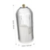 Ipetboom Rotating Makeup Brush Holder with Transparent Cover Versatile Cosmetic