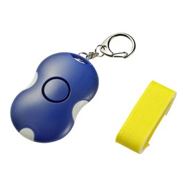 Elpa AKB-207(BL) Security Alarm, Crime Prevention, Blue, Loud 100 dB Squeeze and Rings, Reflective Material, Backpack for School, Commuting to Work, Nursing, Battery Operated, For Children and Adults